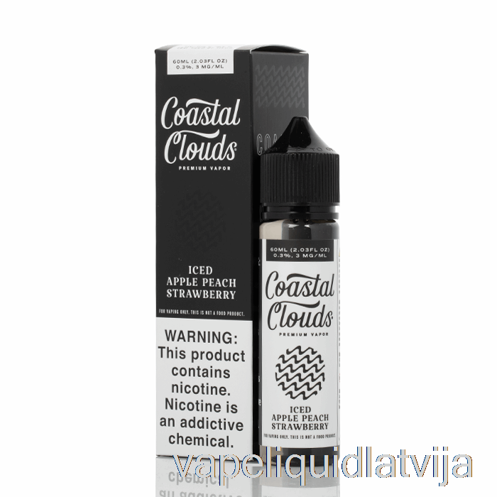 Ledus ābolu Persiku Zemeņu - Piekrastes Mākoņi Co. - 60 Ml 0mg Vape šķidruma